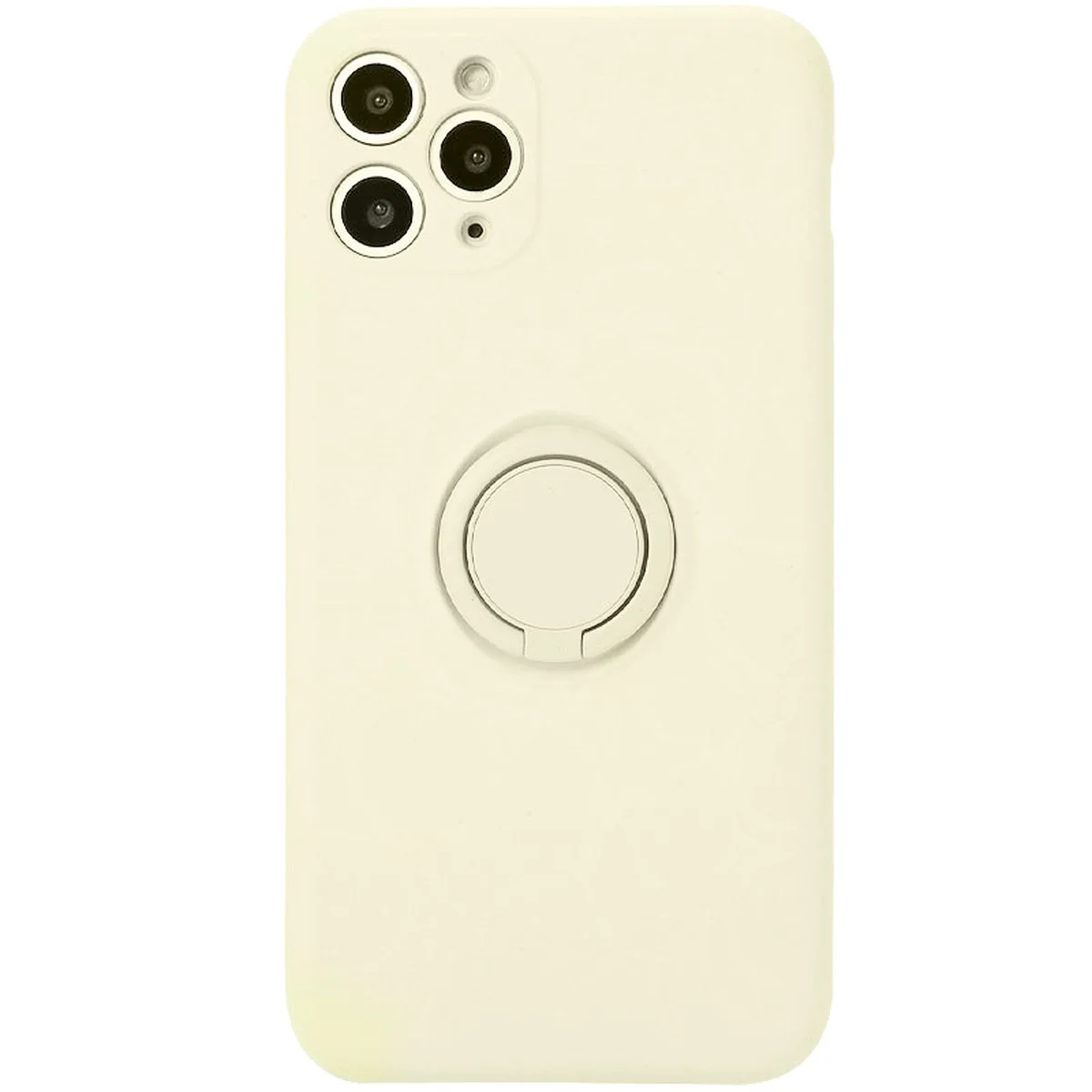 Чехол TPU Candy Ring Full Camera для Apple iPhone 12 Pro (6.1") Бежевый / Antigue White