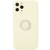 Чехол TPU Candy Ring Full Camera для Apple iPhone 12 Pro (6.1") Бежевый / Antigue White