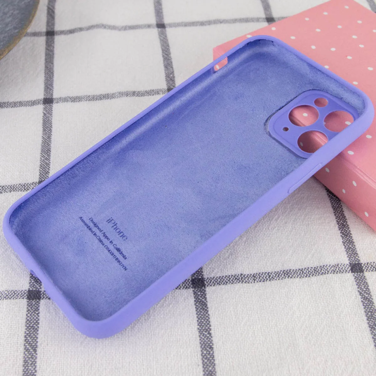 Чохол Silicone Case Full Camera Protective (AA) для Apple iPhone 12 Pro (6.1") Бузковий / Dasheen / PVH