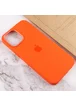 Чехол Silicone case (AAA) full with Magsafe and Animation для Apple iPhone 12 Pro / 12 (6.1") Оранжевый / Electric Orange
