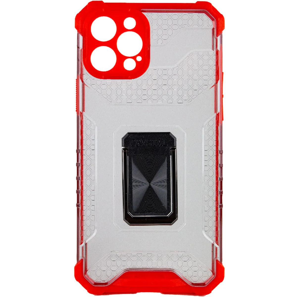 Удароміцний чохол Transformer CrystalRing для Apple iPhone 12 Pro (6.1") Червоний