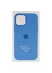 Чехол Silicone case (AAA) full with Magsafe and Animation для Apple iPhone 12 Pro / 12 (6.1") Синий / Capri Blue