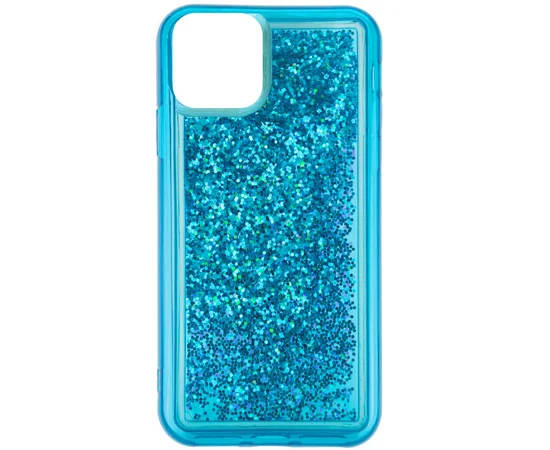 TPU+PC чехол Sparkle (glitter) для Apple iPhone 12 Pro / 12 (6.1") Синий