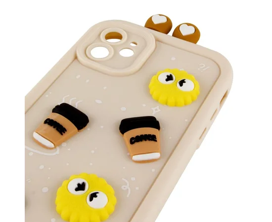 Чехол TPU Toys Case with Ears для Apple iPhone 12 (6.1") Sand