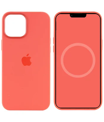 Чохол Silicone case (AAA) full with Magsafe and Animation для Apple iPhone 12 Pro / 12 (6.1 ") Помаранчевий / Pink citrus Чохол Silicone case (AAA) full with Magsafe and Animation для Apple iPhone 12 Pro / 12 (6.1 ") Помаранчевий / Pink citrus