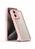 TPU чехол Transparent + Colour 1,5mm для Apple iPhone 12 (6.1") Pink