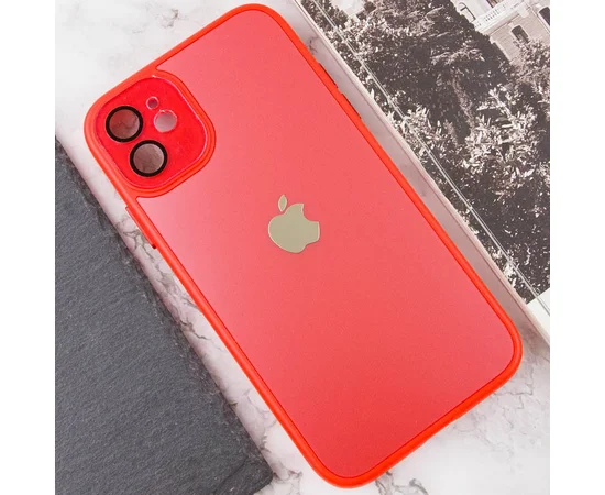 Чехол TPU+Glass Sapphire Midnight для Apple iPhone 12 (6.1") Красный / Red