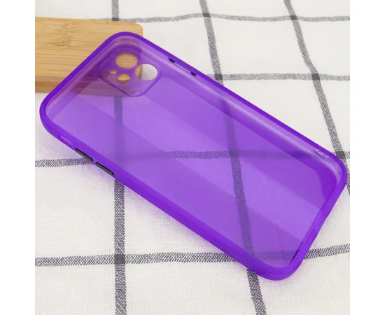 Чехол TPU Glossy Line Full Camera для Apple iPhone 12 (6.1") Сиреневый