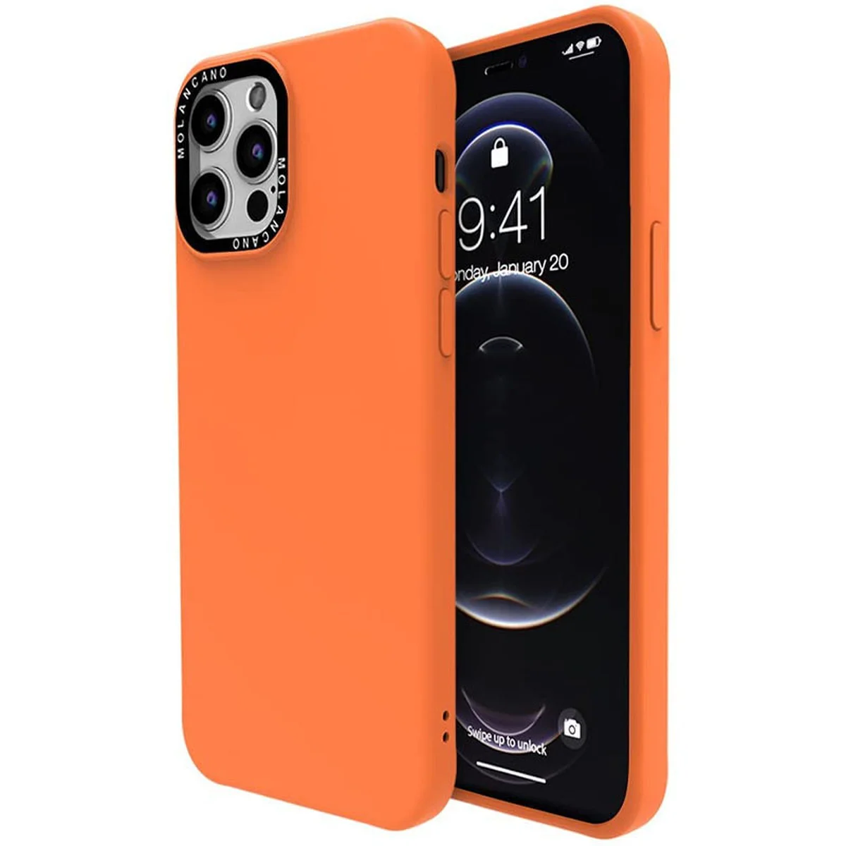 TPU чехол Molan Cano MIXXI для Apple iPhone 12 Pro / 12 (6.1") Оранжевый