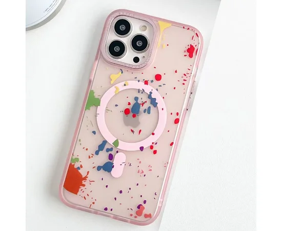 Чехол TPU+PC Flush with MagSafe для Apple iPhone 12 Pro / 12 (6.1") Baby pink