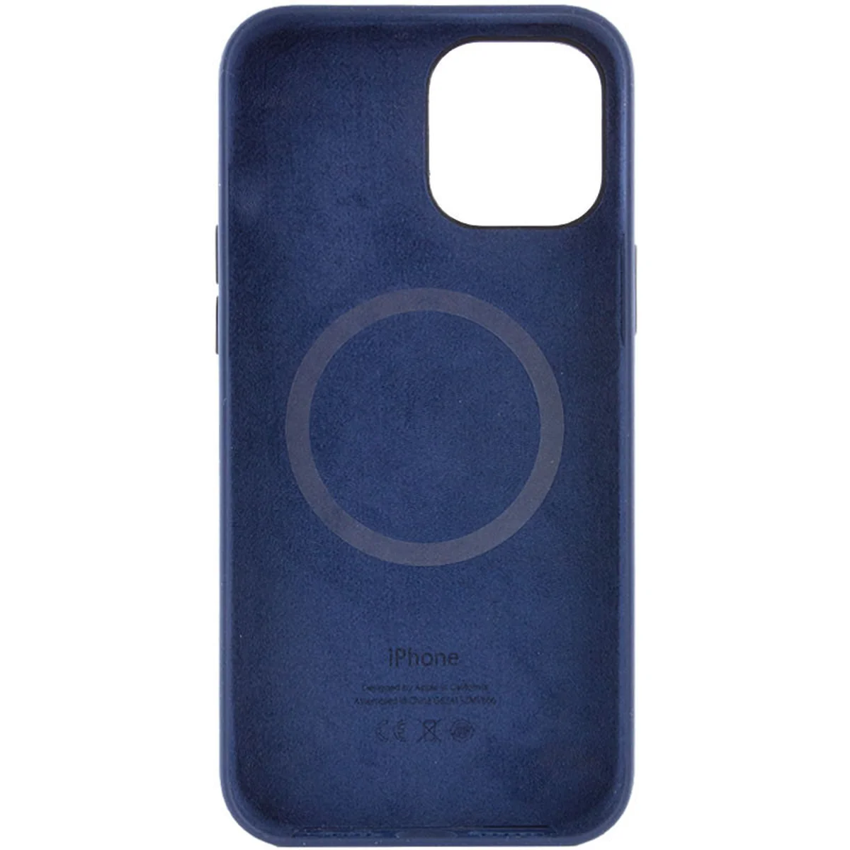 Чехол Silicone case (AAA) full with Magsafe and Animation для Apple iPhone 12 Pro / 12 (6.1") Синий / Navy blue