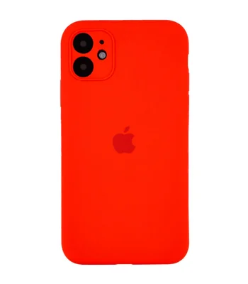 Чехол Silicone Case Full Camera Protective (AA) для Apple iPhone 12 (6.1") Красный / Red / PVH