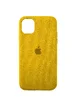 Чехол ALCANTARA Case Full для Apple iPhone 12 Pro / 12 (6.1") Желтый