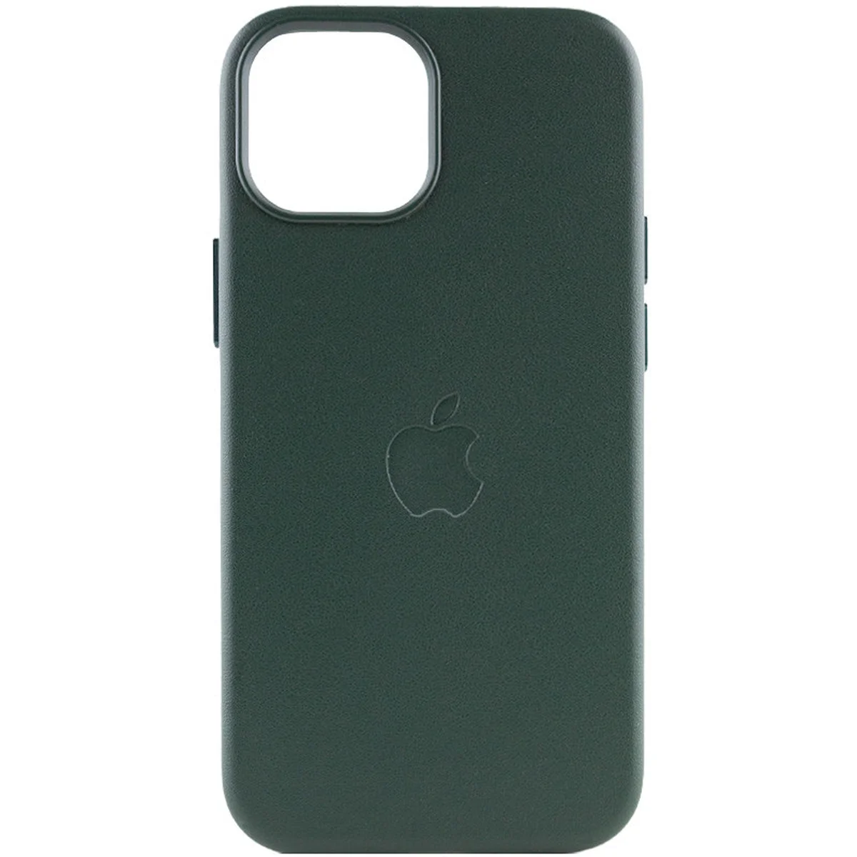 Кожаный чехол Leather Case (AAA) with MagSafe для Apple iPhone 12 Pro / 12 (6.1") Forest Green