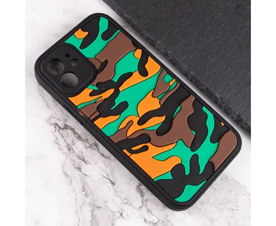 Чехол TPU+PC Army Collection для Apple iPhone 12 (6.1") Коричневый
