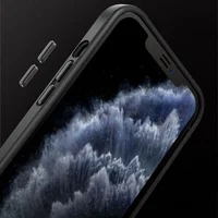 TPU + PC чохол Metal Buttons для Apple iPhone 12 Pro / 12 (6.1 ") Чорний