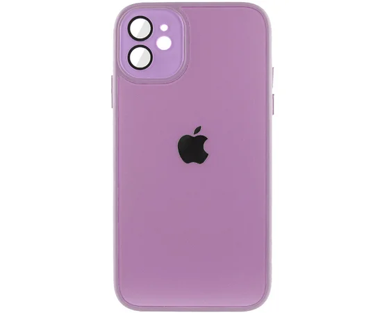 Чехол TPU+Glass Sapphire Midnight для Apple iPhone 12 (6.1") Сиреневый / Lilac