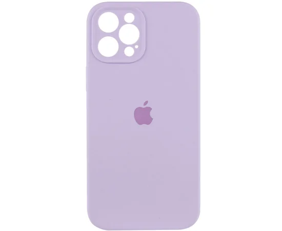 Чохол Silicone Case Full Camera Protective (AA) для Apple iPhone 12 Pro (6.1") Бузковий / Lilac