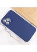 Чехол Silicone Case Lakshmi Square Full Camera для Apple iPhone 12 Pro (6.1") Синий / Deep navy