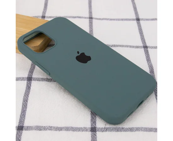 Чехол Silicone Case Full Protective (AA) для Apple iPhone 12 Pro / 12 (6.1") Зеленый / Cactus