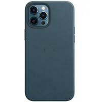 Кожаный чехол Leather Case (AA Plus) with MagSafe для Apple iPhone 12 Pro / 12 (6.1") Indigo Blue