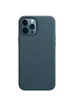 Кожаный чехол Leather Case (AA Plus) with MagSafe для Apple iPhone 12 Pro / 12 (6.1") Indigo Blue