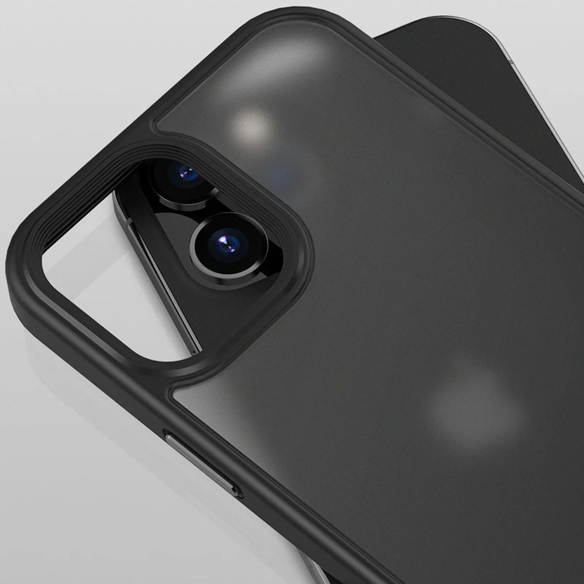 TPU + PC чохол Metal Buttons для Apple iPhone 12 Pro / 12 (6.1 ") Чорний