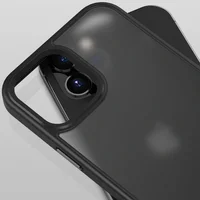 TPU + PC чохол Metal Buttons для Apple iPhone 12 Pro / 12 (6.1 ") Чорний