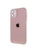 Чехол TPU+Glass Sapphire Midnight для Apple iPhone 12 (6.1") Розовый / Pink Sand