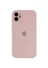 Чехол Silicone Case Full Camera Protective (AA) для Apple iPhone 12 (6.1") Розовый / Pink Sand