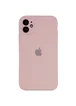 Чохол Silicone Case Full Camera Protective (AA) для Apple iPhone 12 (6.1 ") Рожевий / Pink Sand
