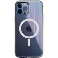 TPU+Glass чехол Aurora with Magsafe для Apple iPhone 12 Pro / 12 (6.1") Прозрачный