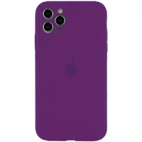 Чохол Silicone Case Full Camera Protective (AA) для Apple iPhone 12 Pro (6.1 ") Фіолетовий / Grape