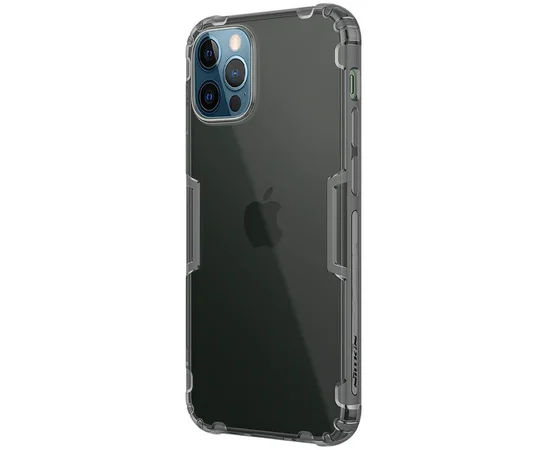 TPU чехол Nillkin Nature Series для Apple iPhone 12 Pro / 12 (6.1") Серый (прозрачный)