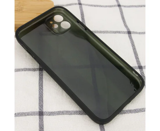 Чехол TPU Glossy Line Full Camera для Apple iPhone 12 (6.1") Черный