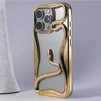 TPU чохол Snake для Apple iPhone 12 Pro/12 (6.1") Gold