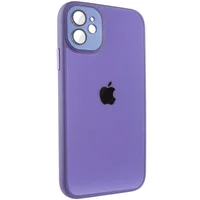 Чохол TPU+Glass Sapphire Midnight для Apple iPhone 12 (6.1") Бузковий / Dasheen