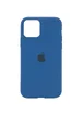 Чехол Silicone Case Full Protective (AA) для Apple iPhone 12 Pro / 12 (6.1") Синий / Navy Blue