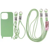 Чехол TPU two straps California для Apple iPhone 12 Pro / 12 (6.1") Зеленый / Pistachio