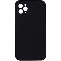 Чохол Silicone Case Lakshmi Square Full Camera для Apple iPhone 12 (6.1") Чорний / Black