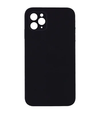 Чехол Silicone Case Lakshmi Square Full Camera для Apple iPhone 12 (6.1") Черный / Black