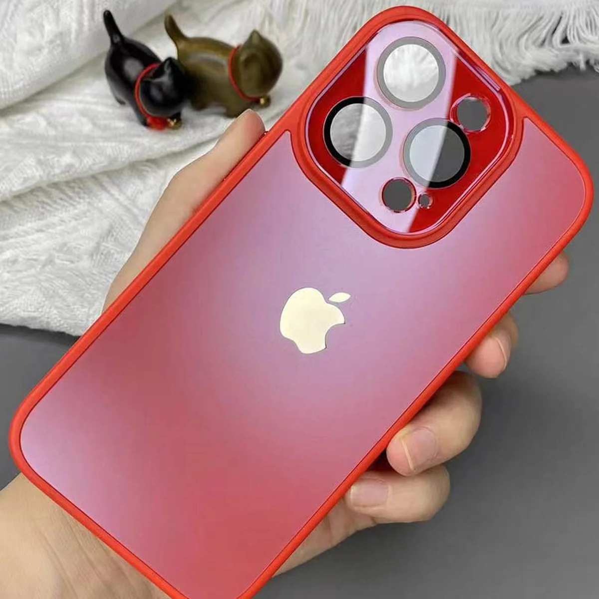 Чехол TPU+Glass Sapphire Midnight для Apple iPhone 12 Pro (6.1") Красный / Red