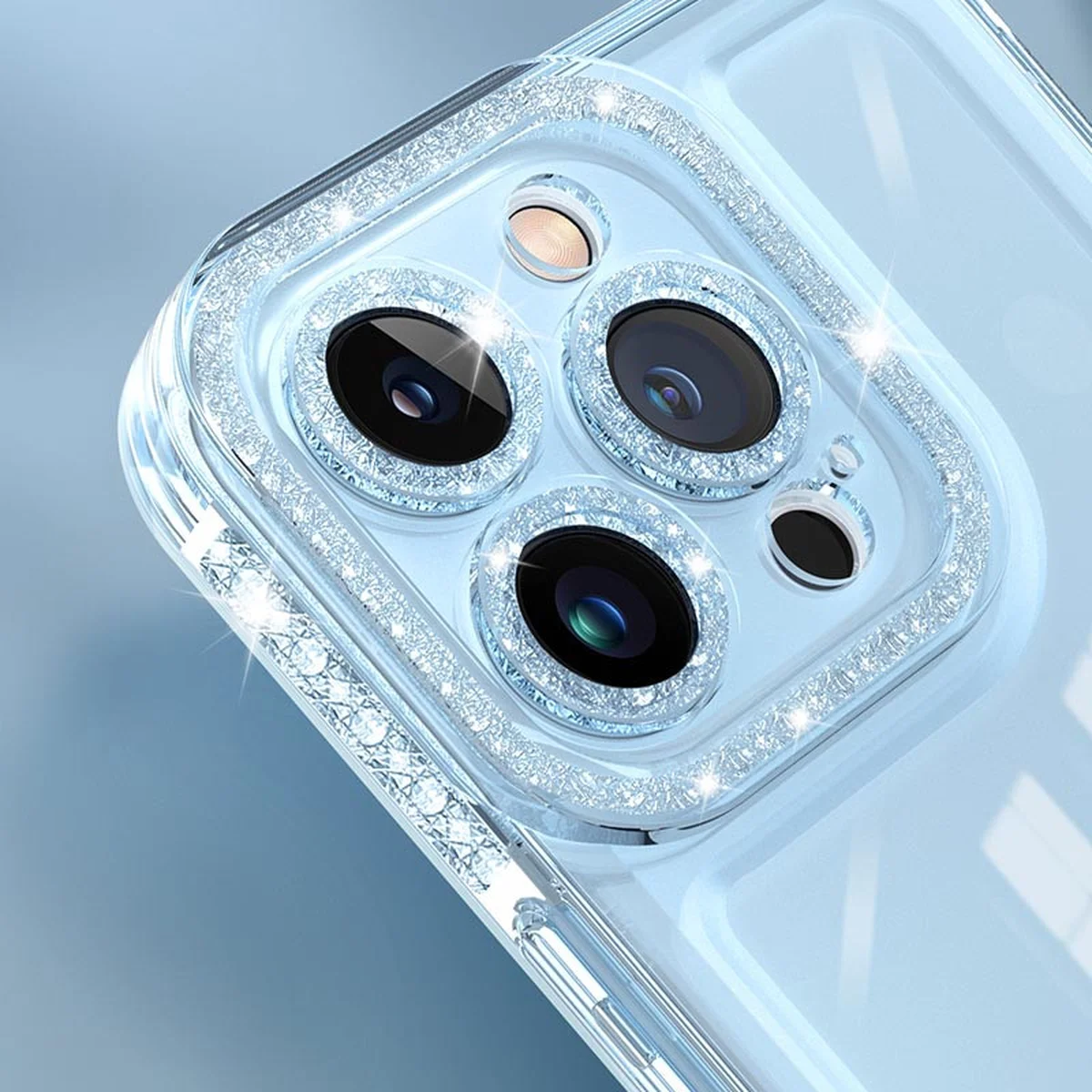Чехол TPU Starfall Clear для Apple iPhone 12 Pro (6.1") Голубой