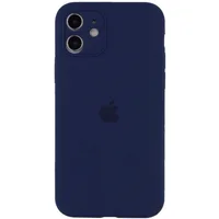 Чехол Silicone Case Full Camera Protective (AA) для Apple iPhone 12 (6.1") Синий / Deep navy / PVH