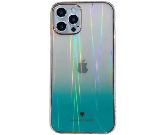 TPU+Glass чехол Aurora Classic для Apple iPhone 12 Pro / 12 (6.1") Зеленый