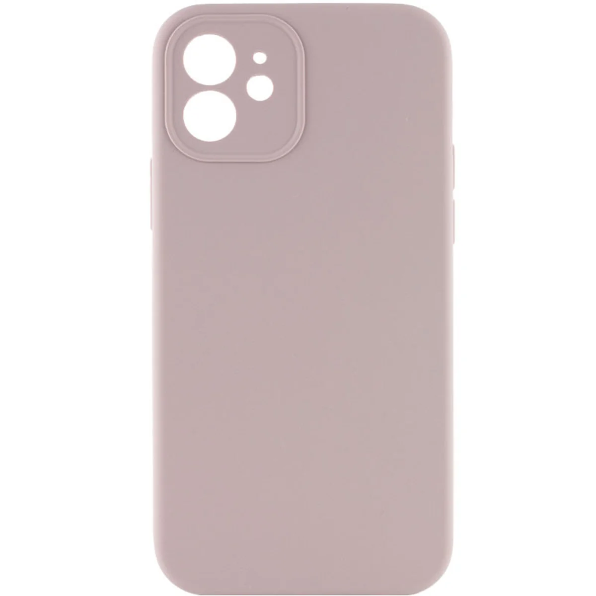 Чохол Silicone Case Lakshmi Square Full Camera для Apple iPhone 12 (6.1") Сірий / Lavender