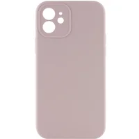 Чохол Silicone Case Lakshmi Square Full Camera для Apple iPhone 12 (6.1") Сірий / Lavender