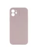Чехол Silicone Case Lakshmi Square Full Camera для Apple iPhone 12 (6.1") Серый / Lavender