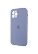 Чехол Silicone Case Full Camera Protective (AA) для Apple iPhone 12 Pro (6.1") Серый / Lavender Gray / PVH