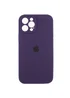 Чехол Silicone Case Full Camera Protective (AA) для Apple iPhone 12 Pro (6.1") Фиолетовый / Elderberry